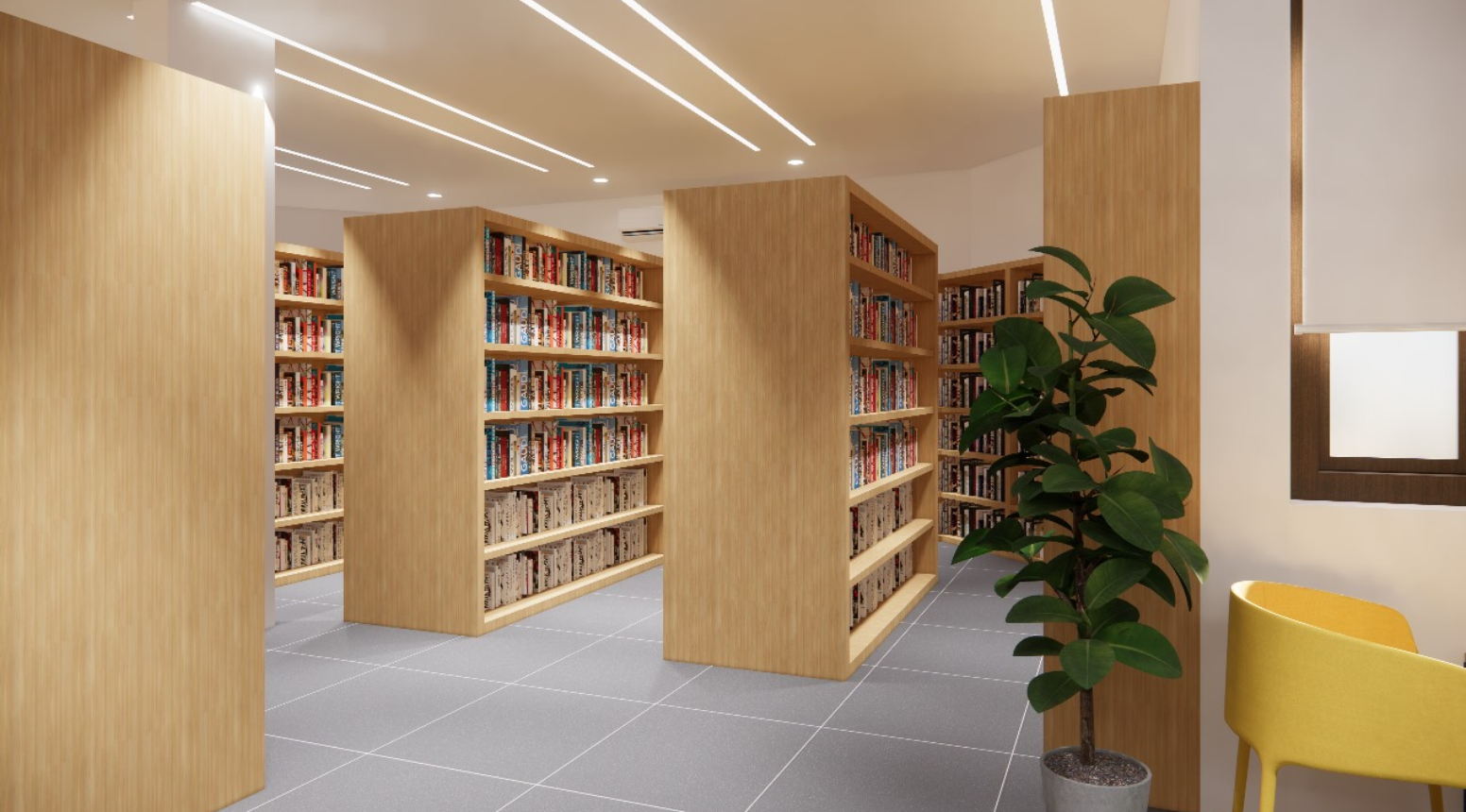 Modern Library Shelving & Layout